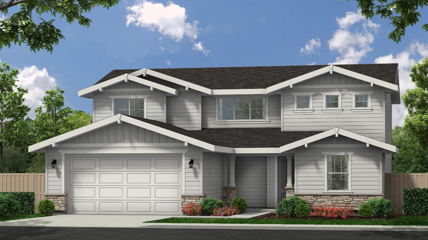 Elevation Image:Contemporary Craftsman