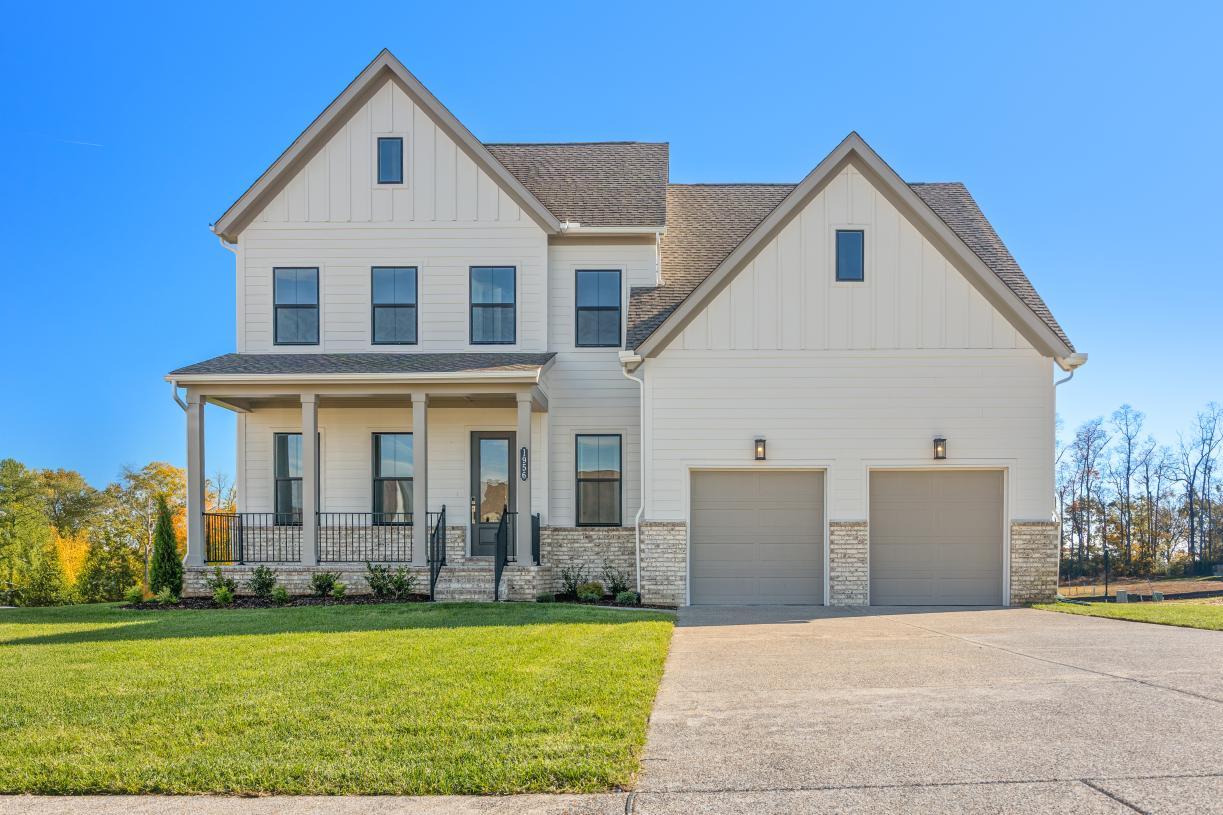 Elevation Image:Modern Farmhouse elevation with tranquil front porch