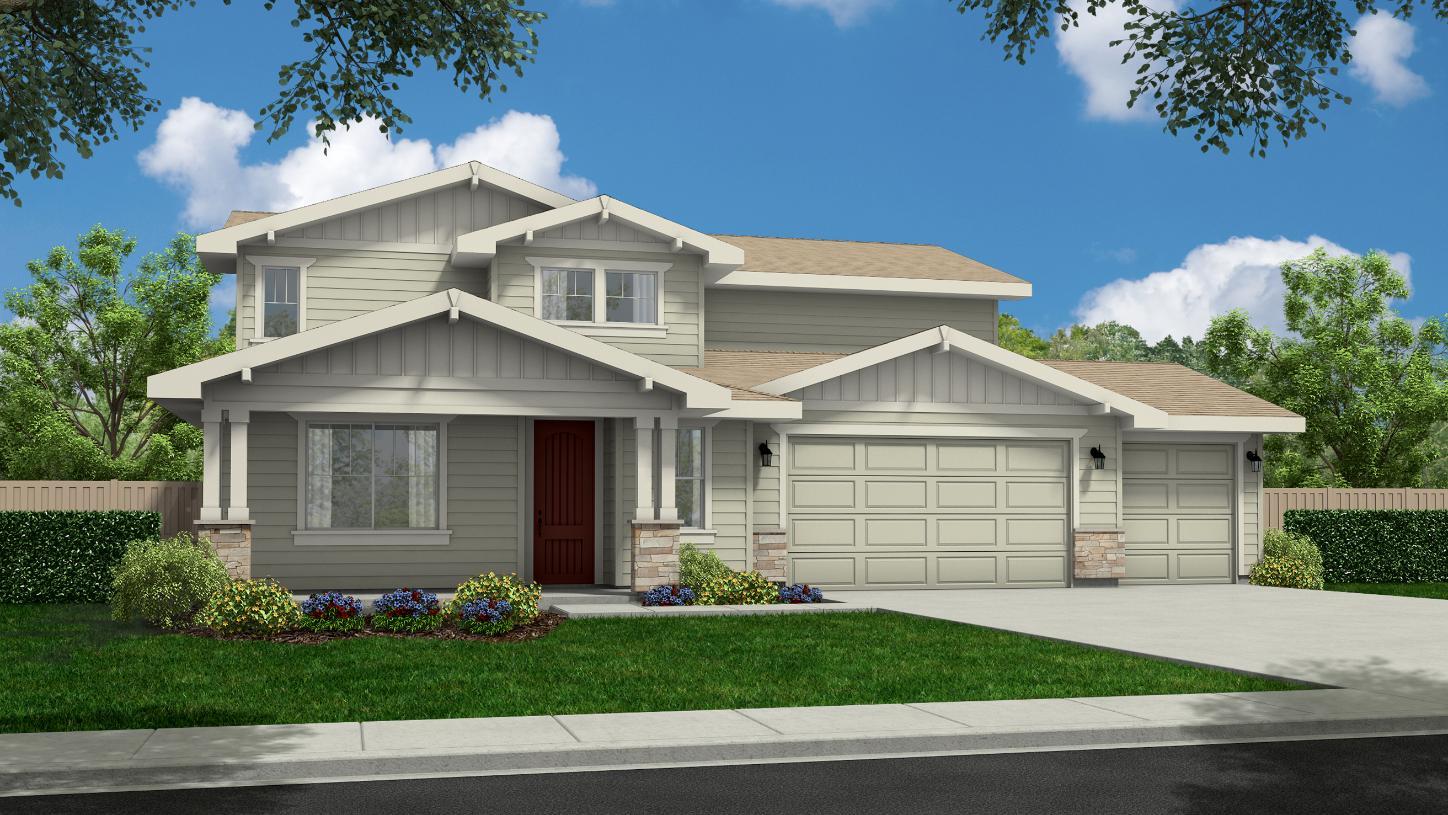 Elevation Image:Contemporary Craftsman