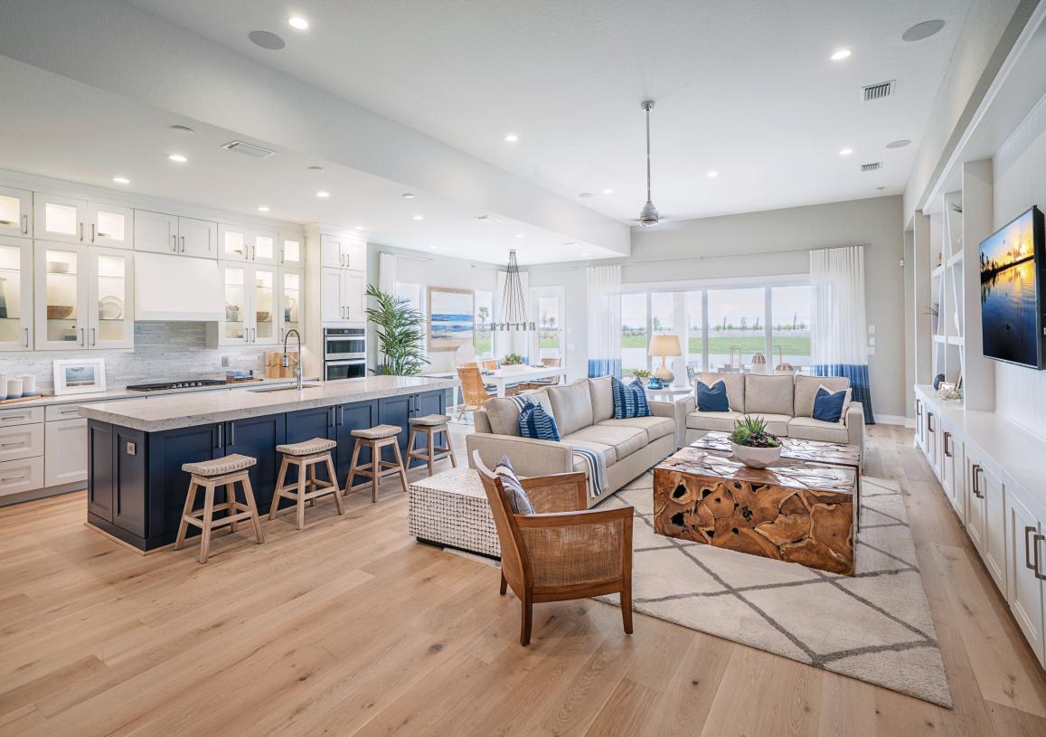 Elevation Image:A welcoming great room provides ample entertaining space