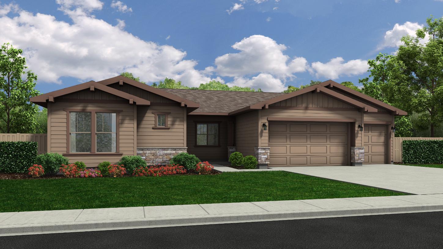 Elevation Image:Contemporary Craftsman