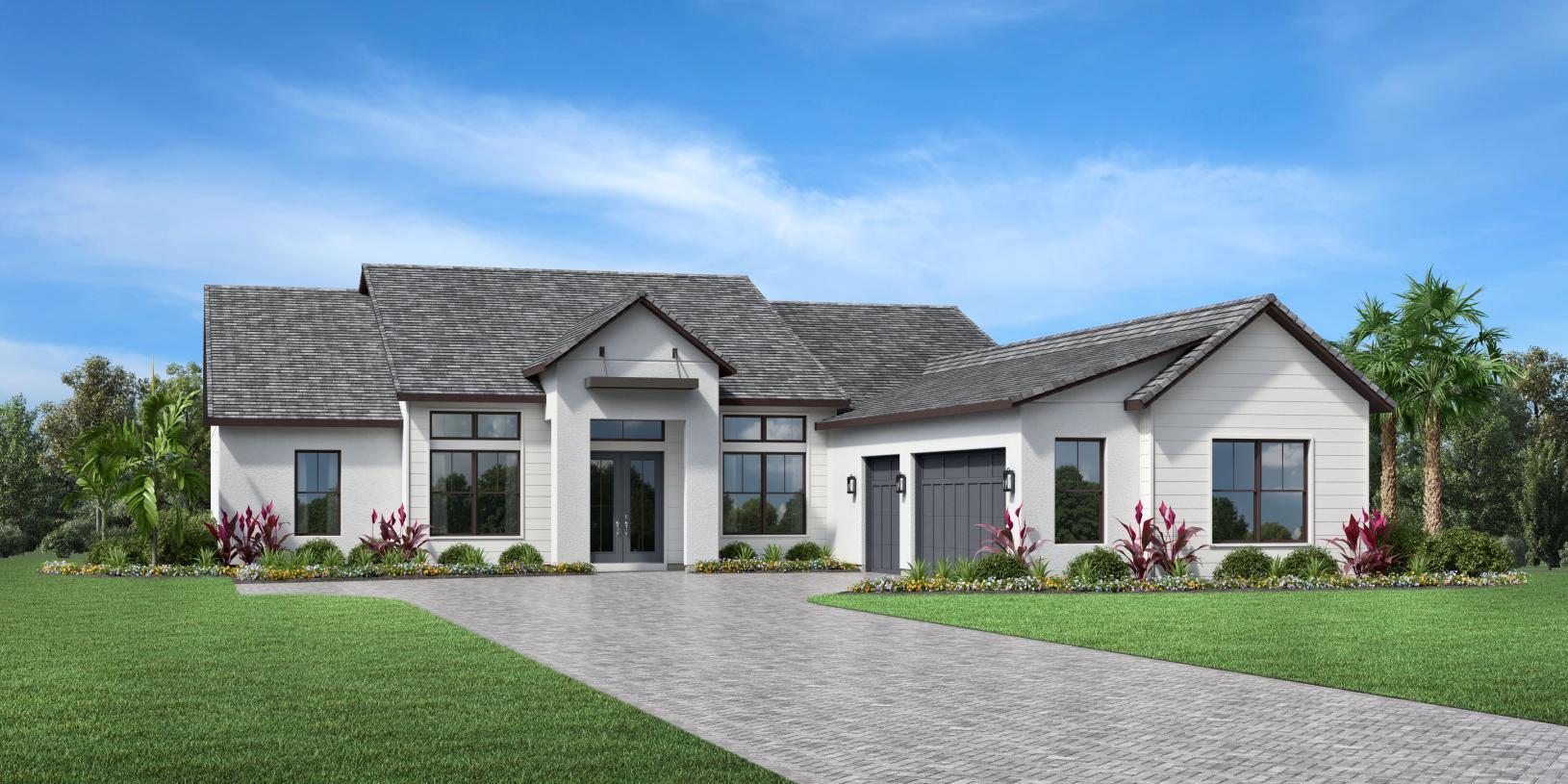Elevation Image:Modern Ranch