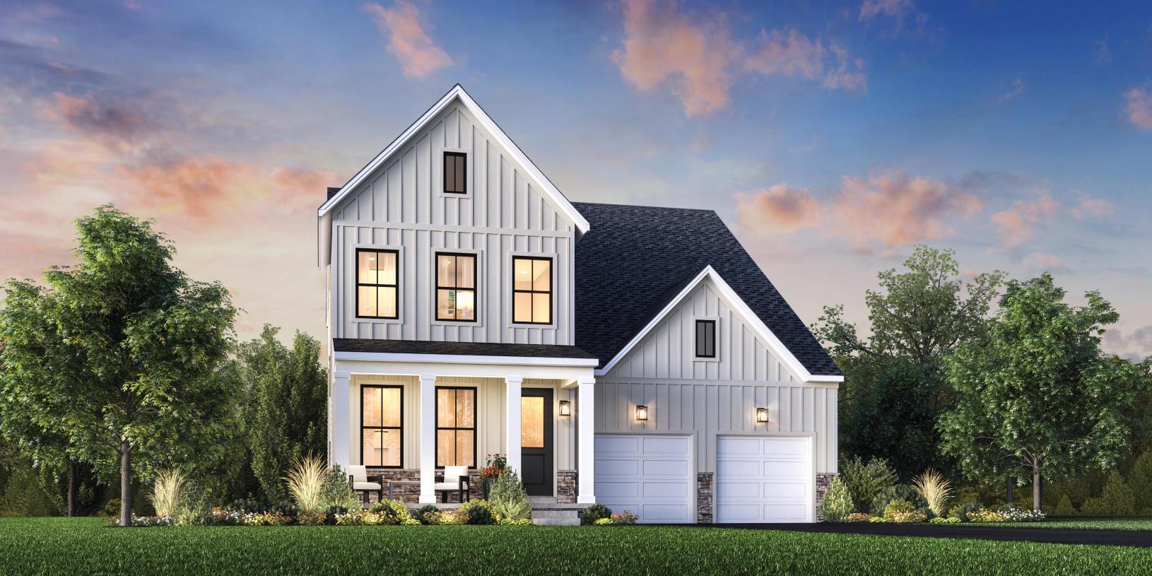 Elevation Image:Modern Farmhouse