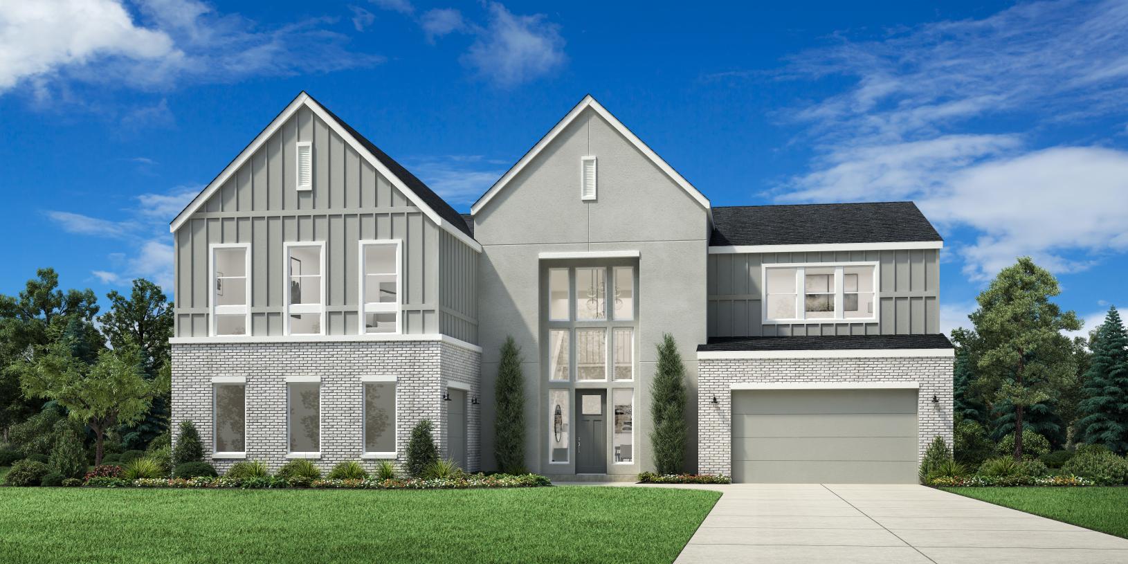 Elevation Image:Contemporary Farmhouse