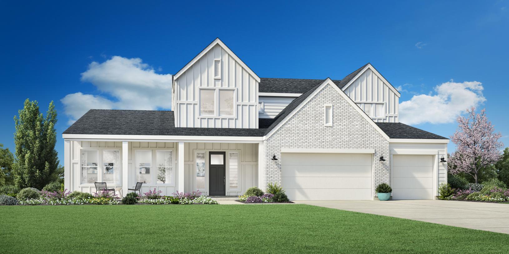 Elevation Image:Contemporary Farmhouse