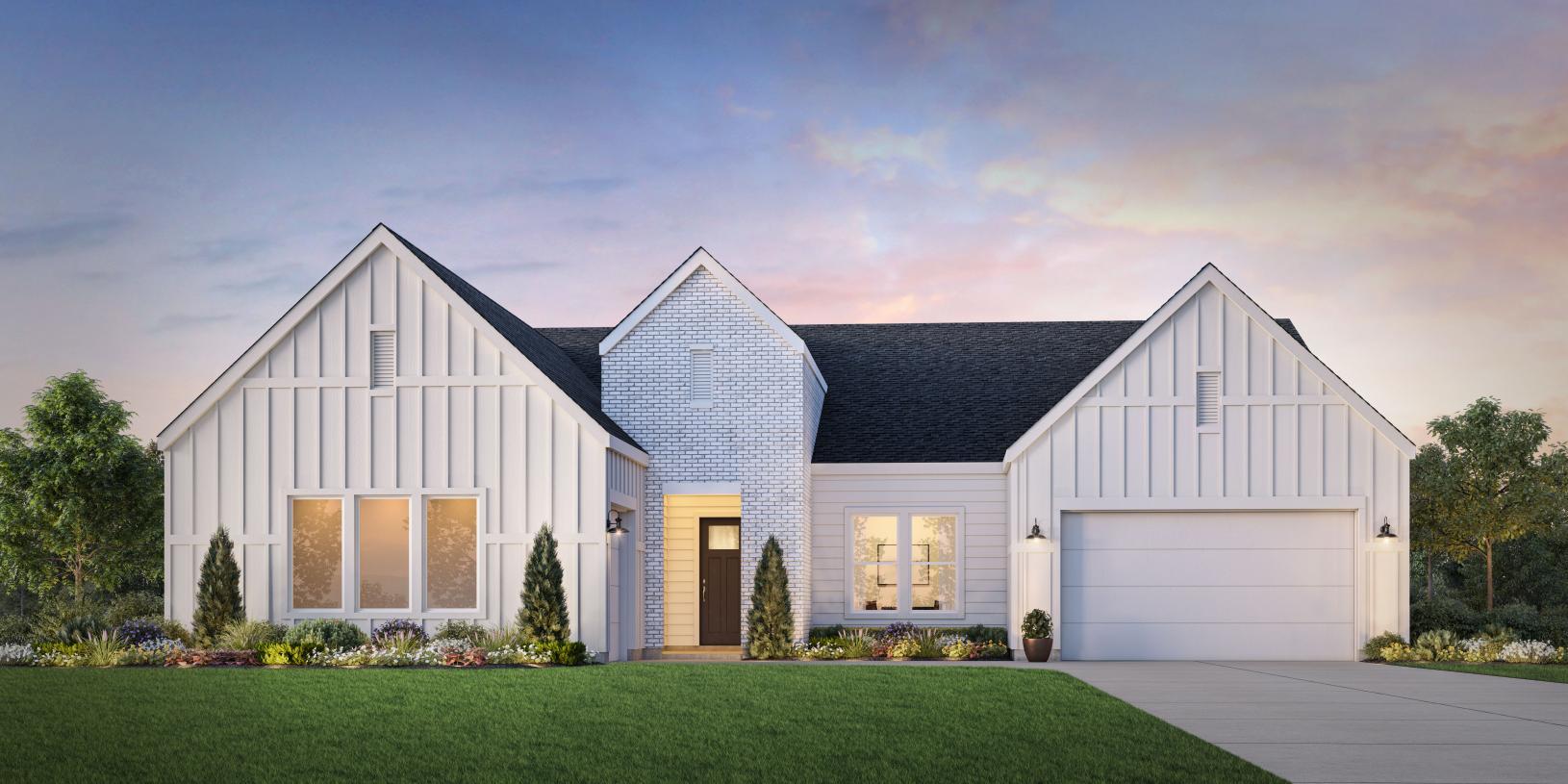 Elevation Image:Contemporary Farmhouse