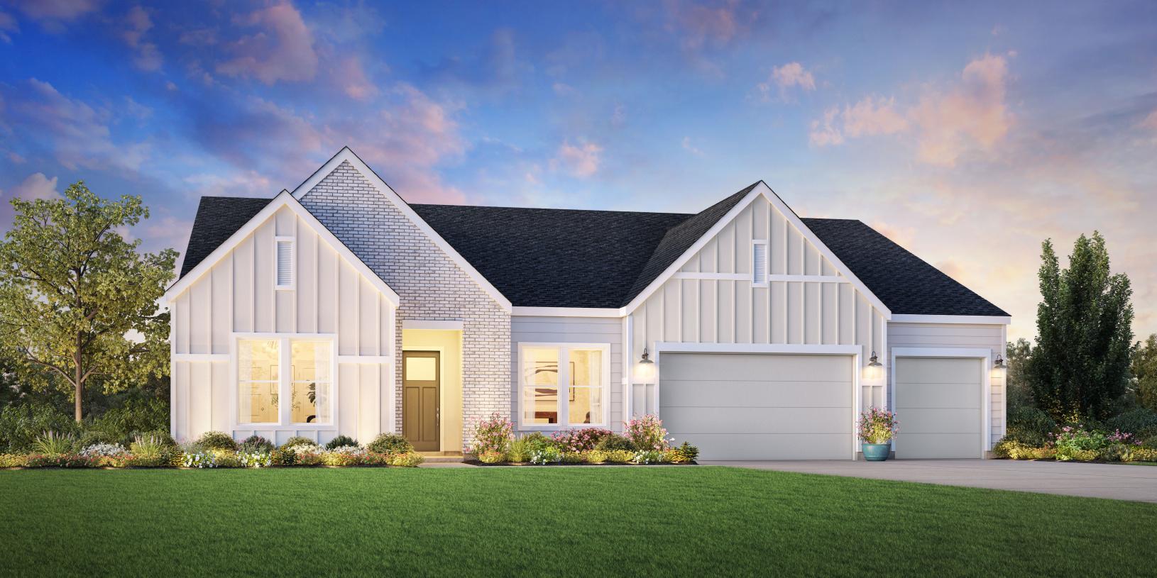 Elevation Image:Contemporary Farmhouse