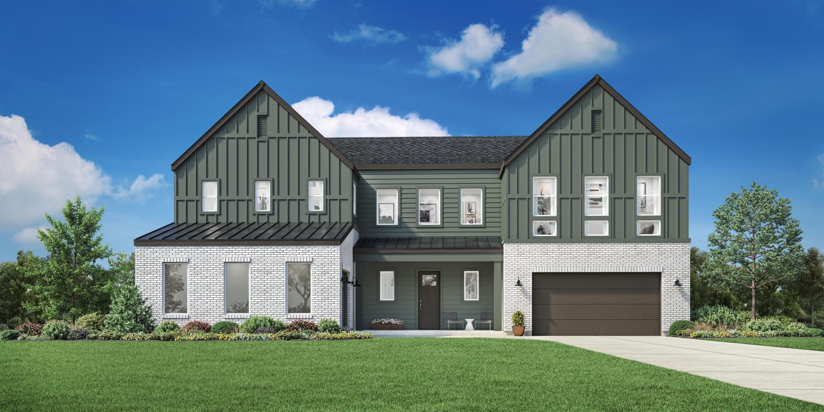 Elevation Image:Contemporary Farmhouse