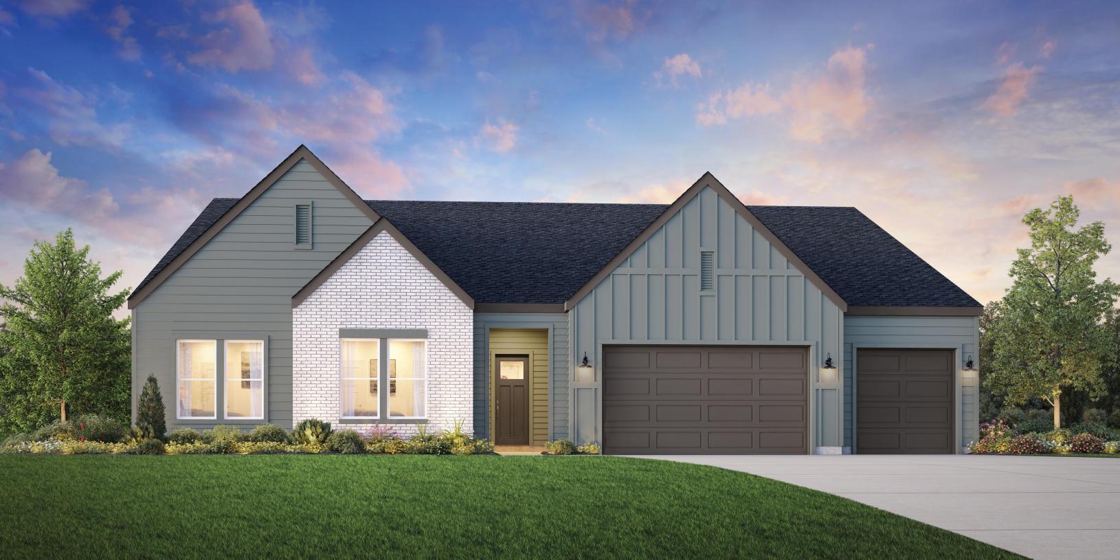 Elevation Image:Contemporary Farmhouse