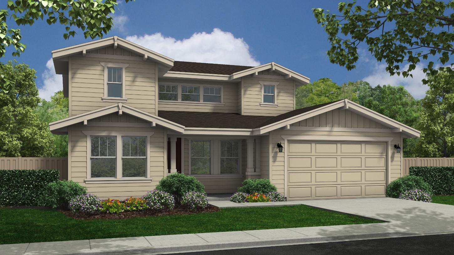 Elevation Image:Contemporary Craftsman