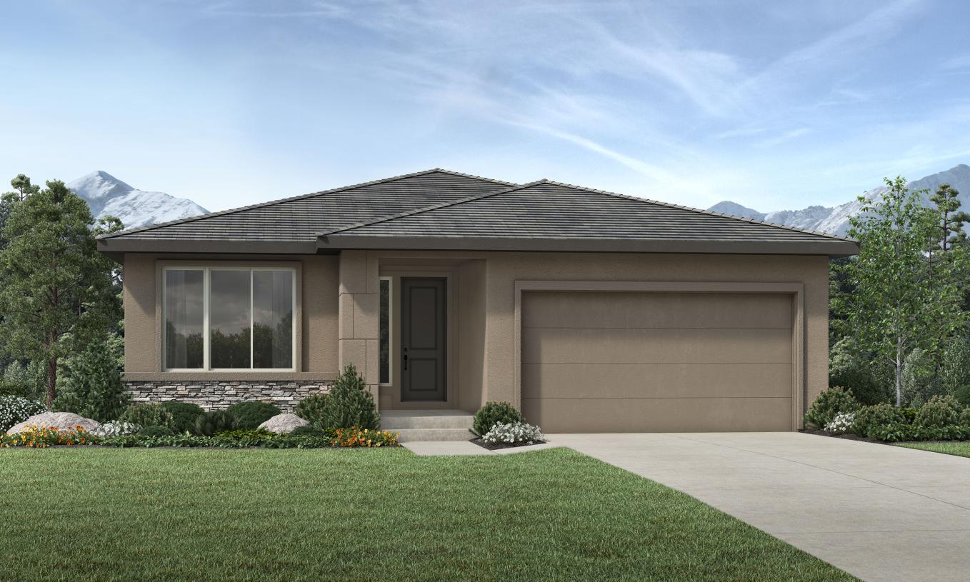 Elevation Image:Modern Ranch