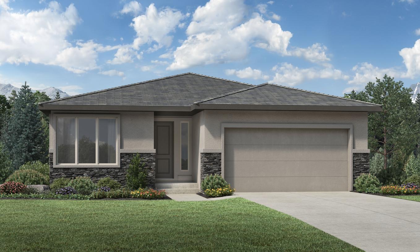 Elevation Image:Modern Ranch