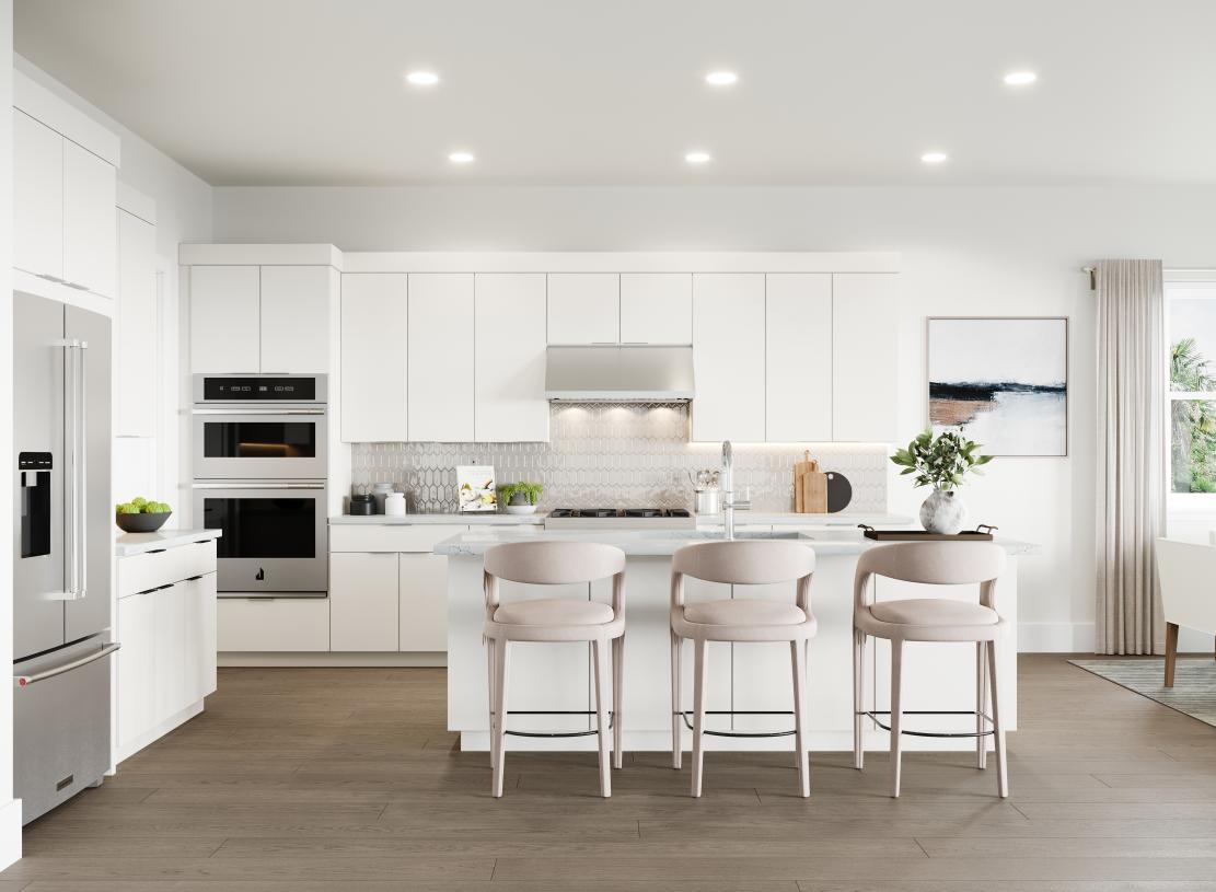Elevation Image:Gourmet kitchen with large center island
