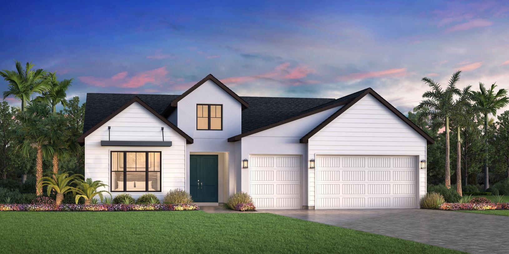 Elevation Image:Modern Ranch