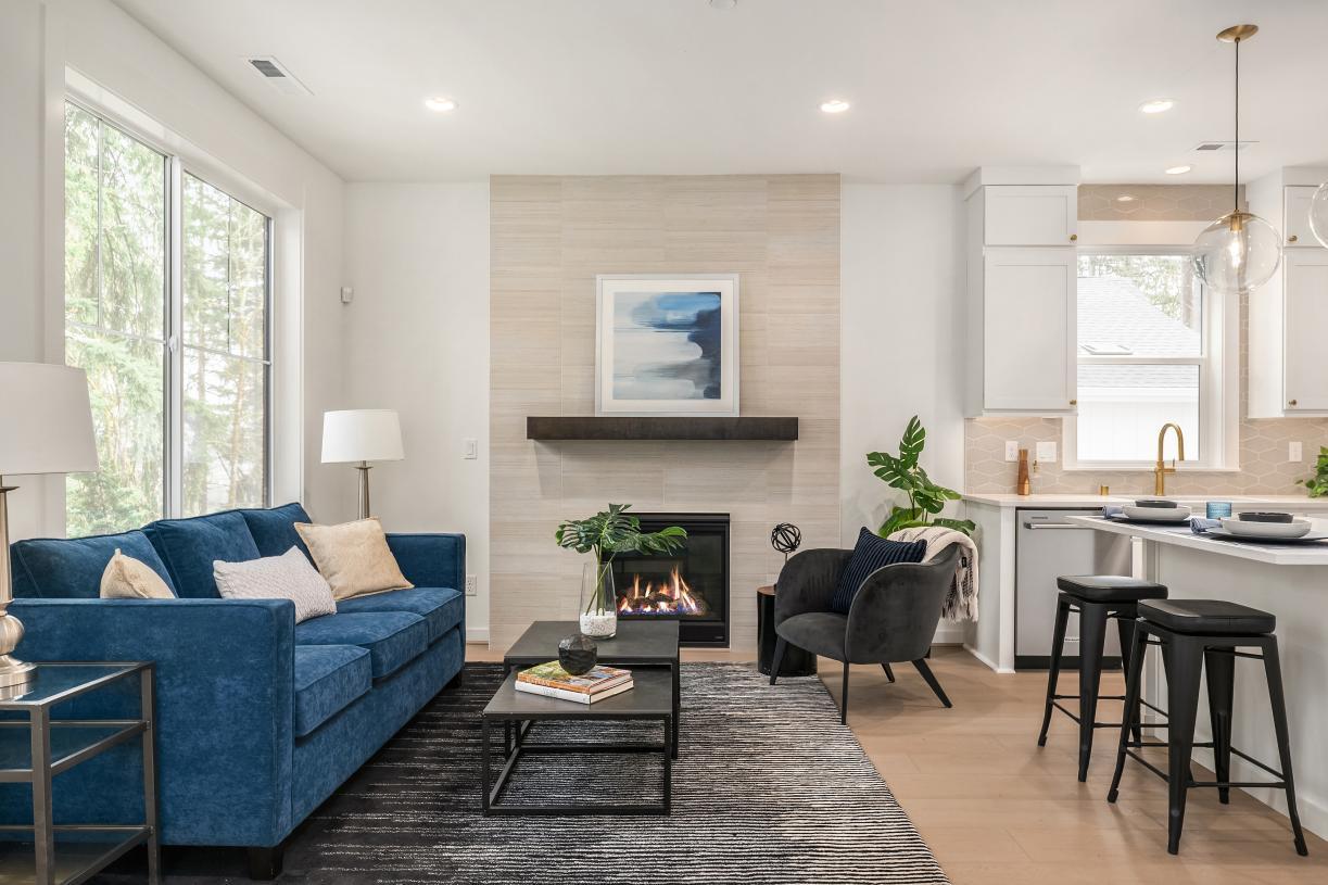 Elevation Image:Great room and kitchen