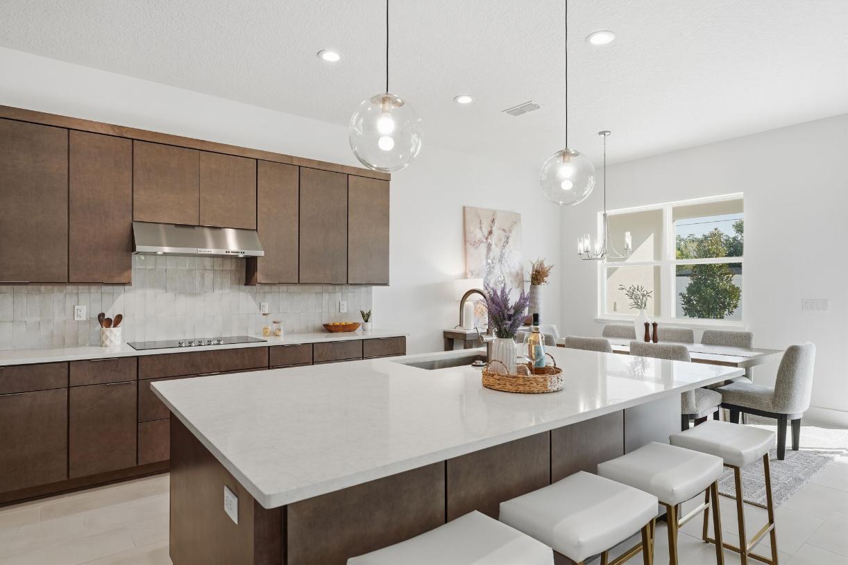 Elevation Image:Well-appointed kitchen with generous counter space and storage blends style and functionality