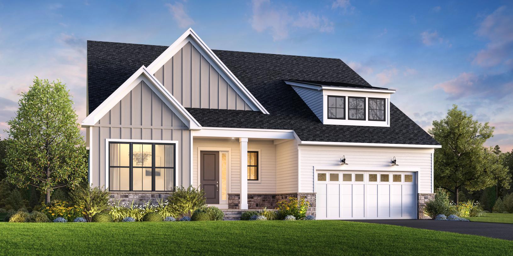 Elevation Image:Modern Farmhouse