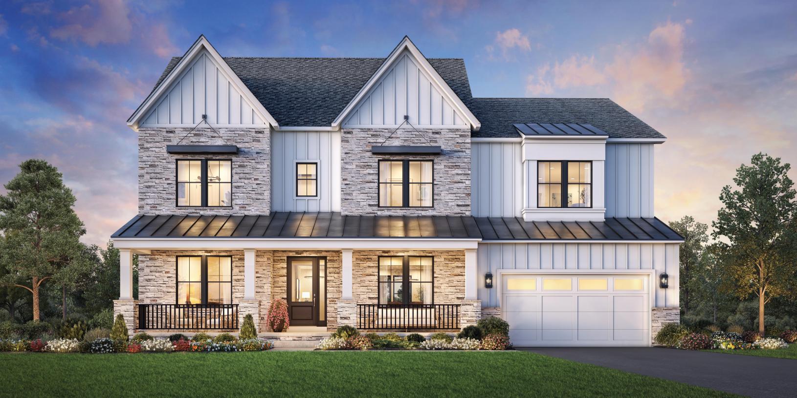 Elevation Image:Modern Farmhouse