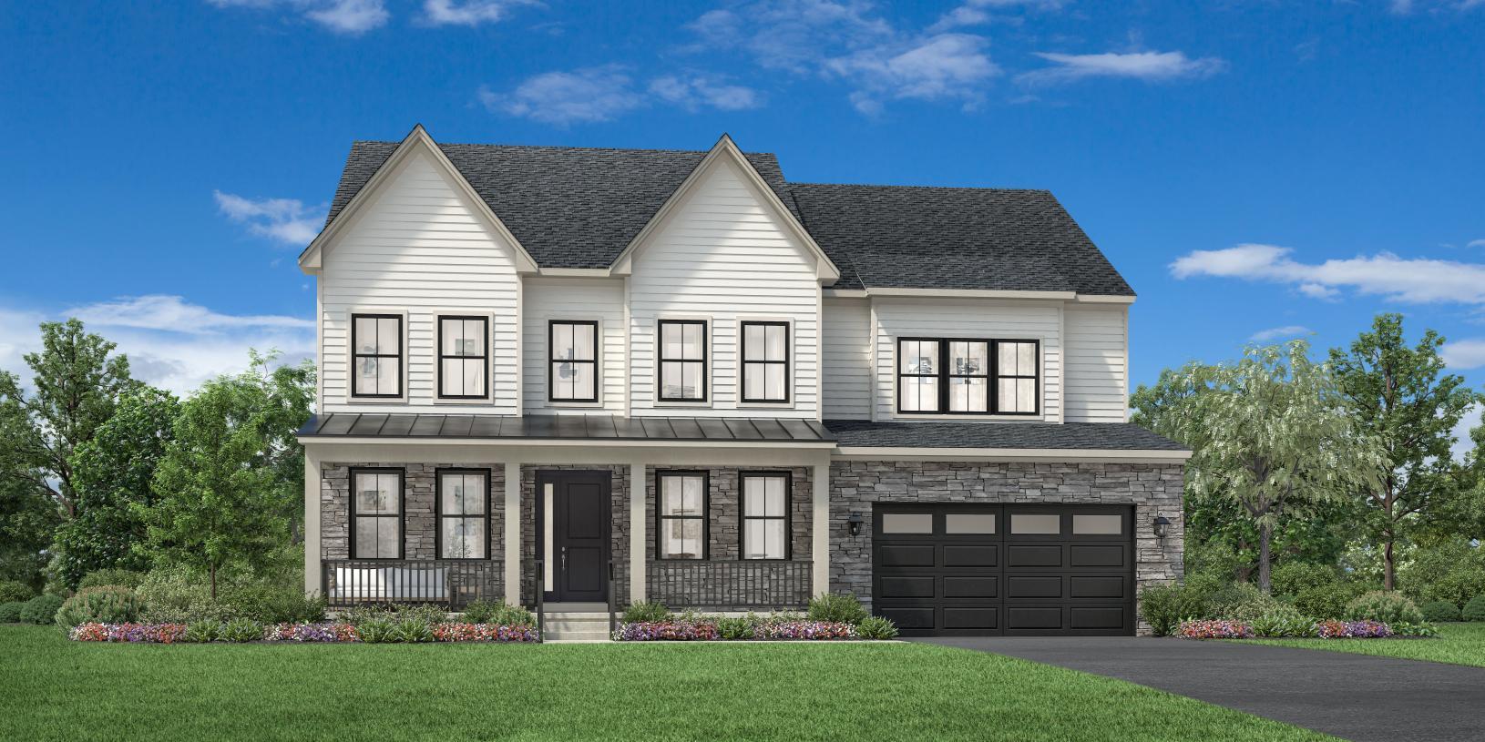 Elevation Image:Contemporary Farmhouse