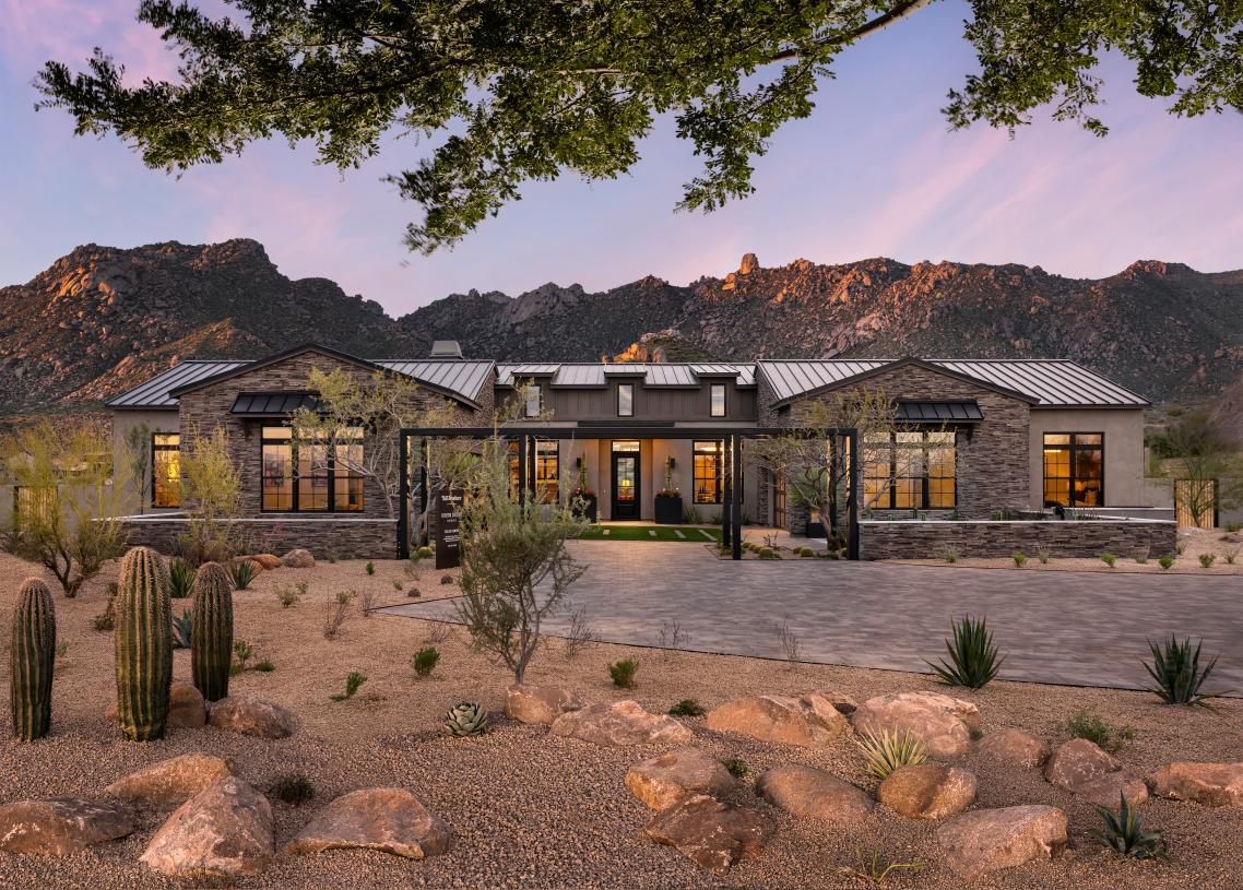 Elevation Image:Sunburst Modern Ranch Front Exterior