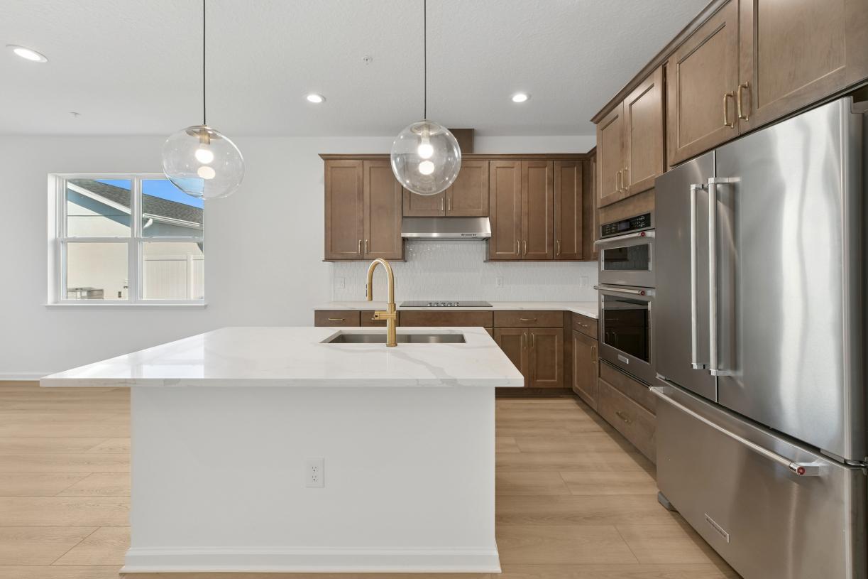 Elevation Image:The kitchen is a stunning centerpiece of the home
