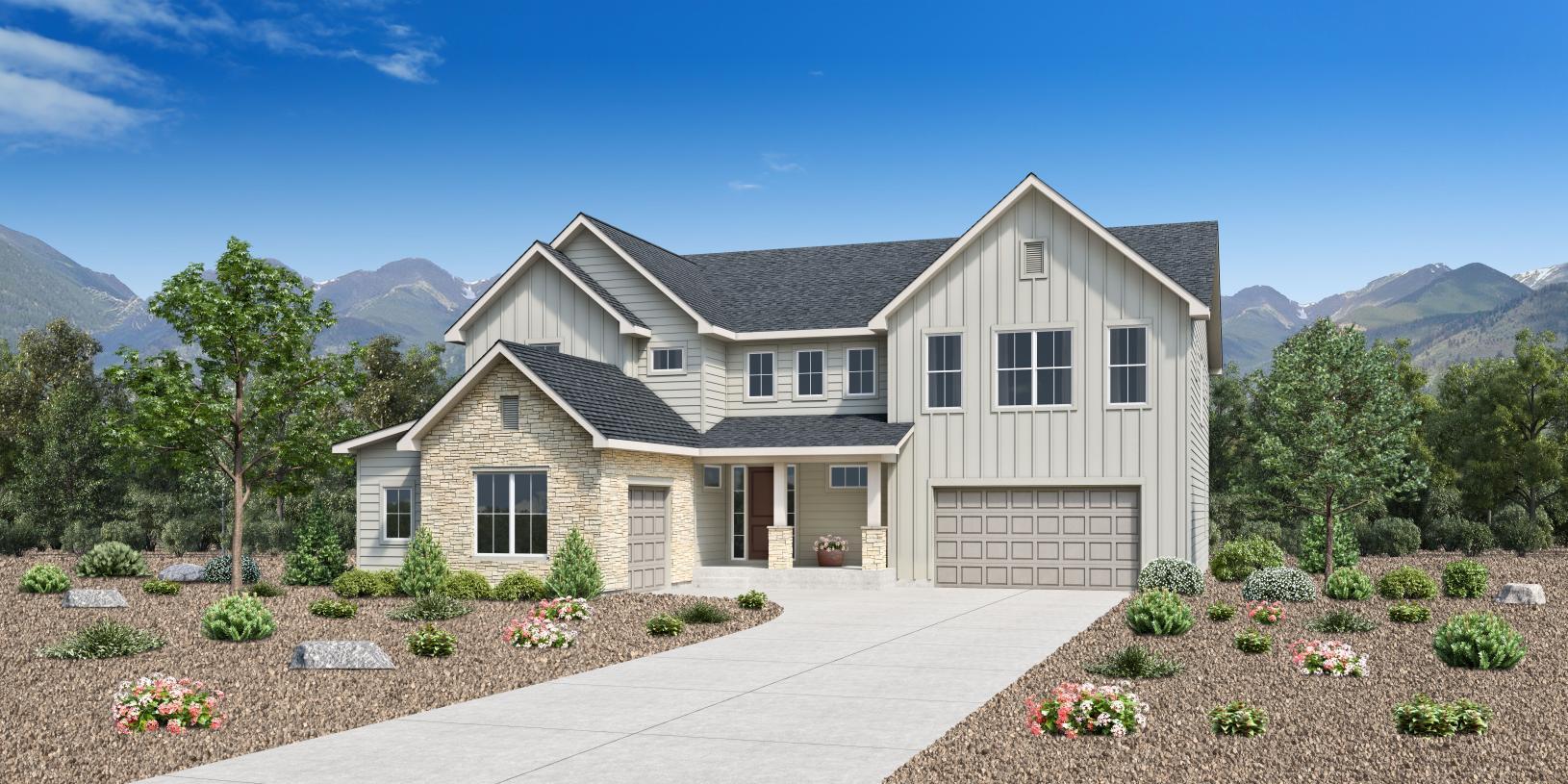 Elevation Image:Modern Farmhouse