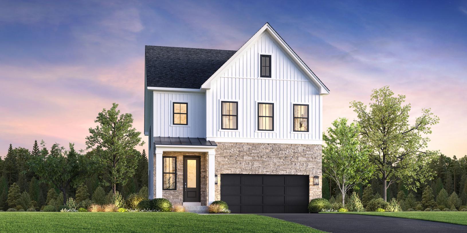 Elevation Image:Modern Farmhouse