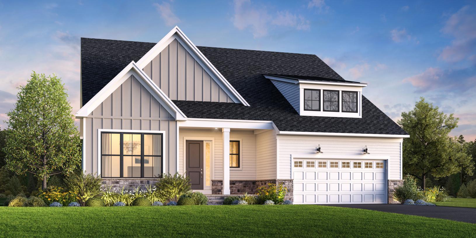 Elevation Image:Modern Farmhouse