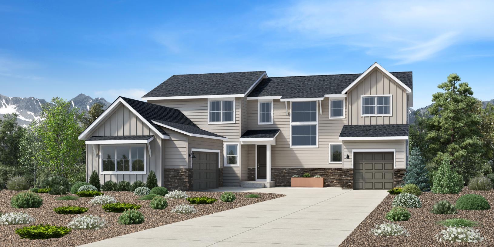 Elevation Image:Modern Farmhouse