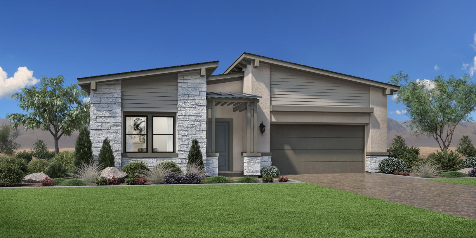 Elevation Image:Modern Ranch