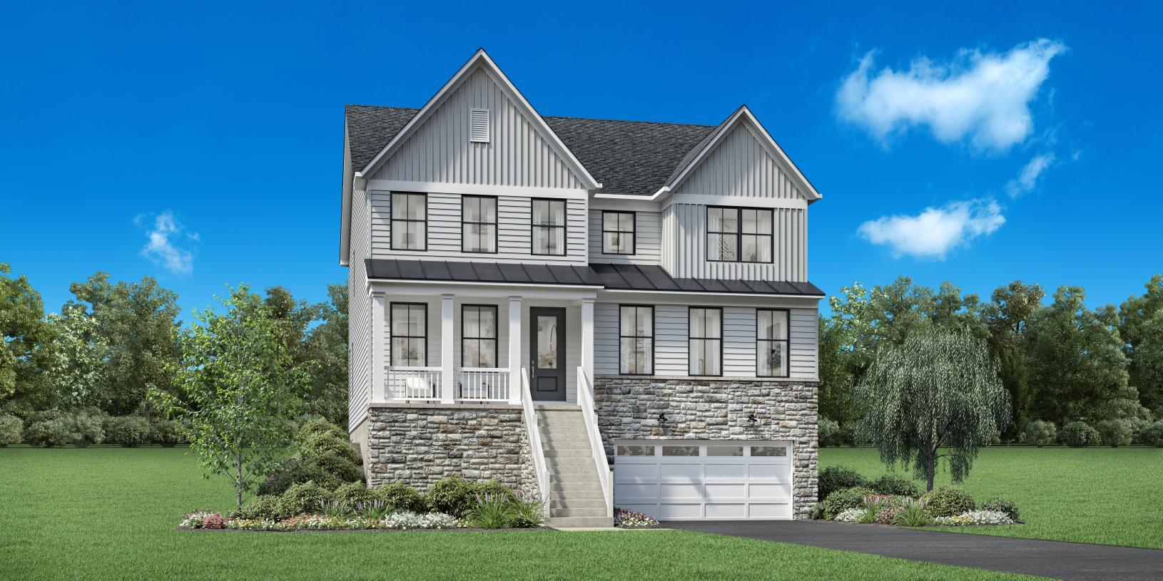 Elevation Image:Modern Farmhouse
