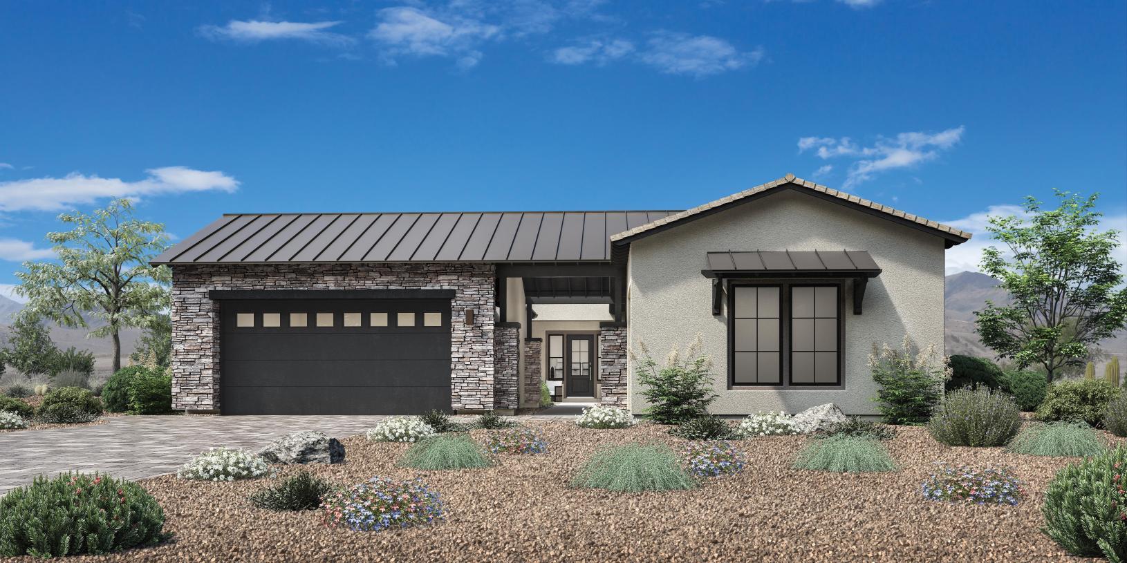 Elevation Image:Modern Ranch