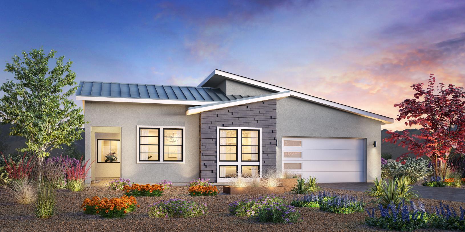 Elevation Image:Modern Ranch