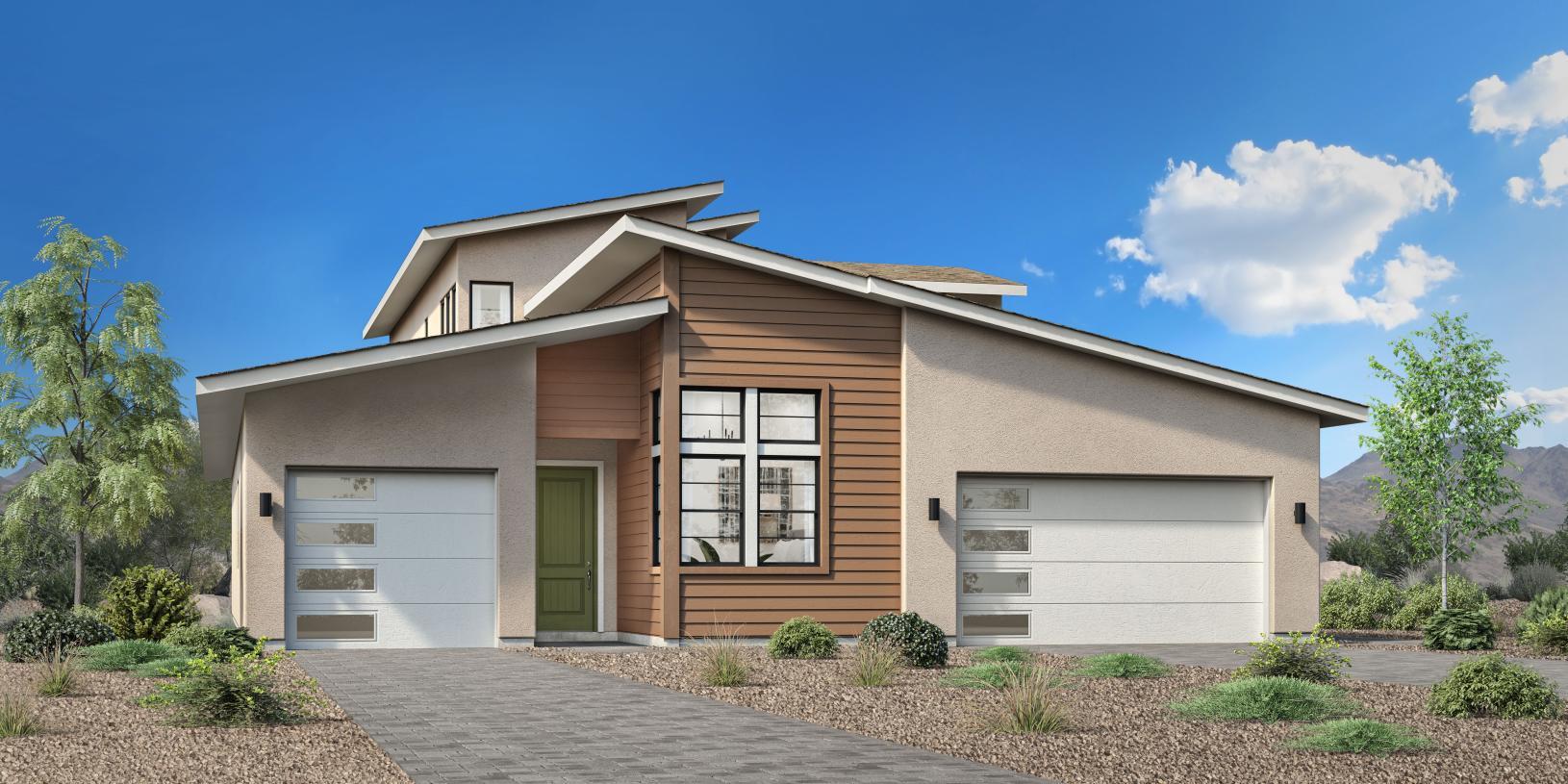 Elevation Image:Modern Ranch