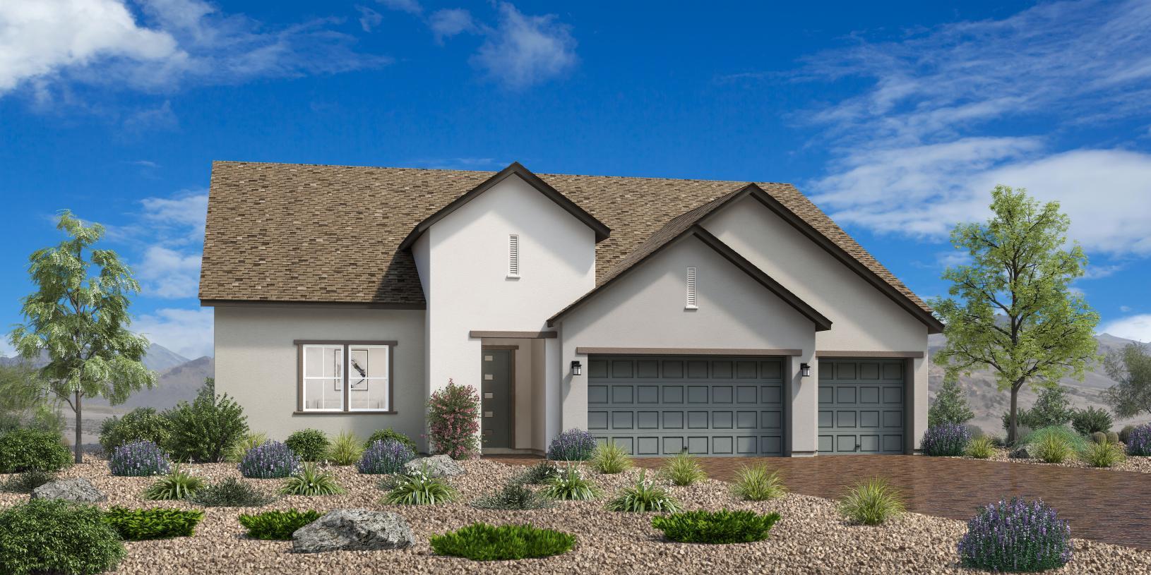 Elevation Image:Modern Ranch