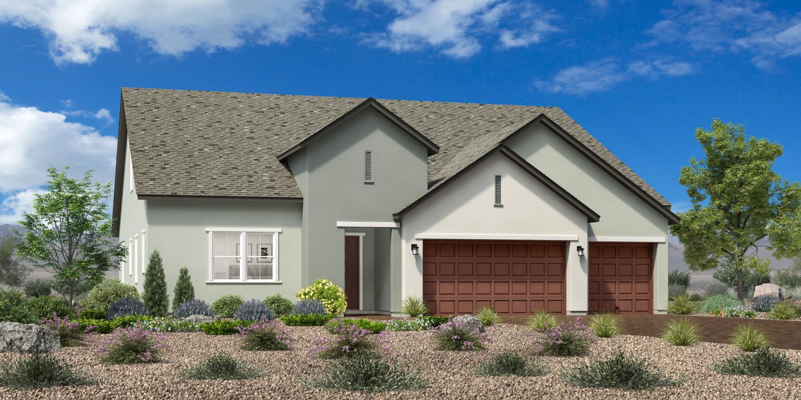 Elevation Image:Modern Ranch