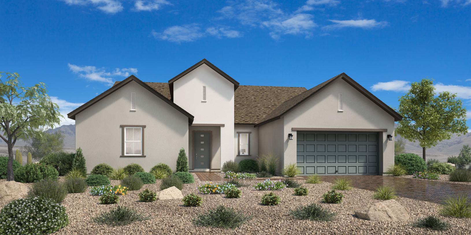 Elevation Image:Modern Ranch