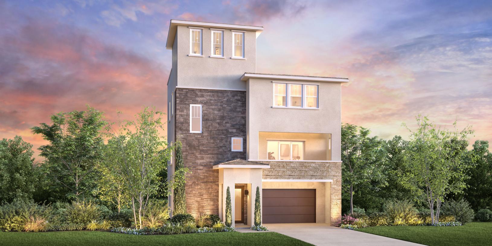 Elevation Image:Contemporary Craftsman