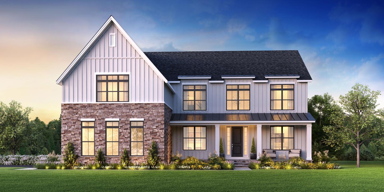 Elevation Image:Modern Farmhouse