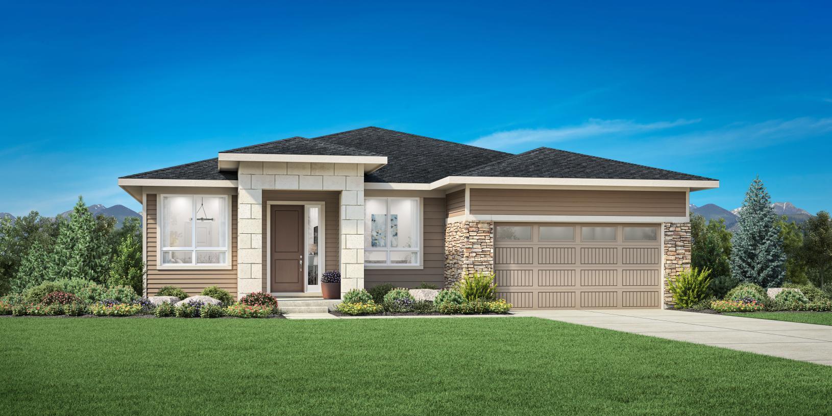 Elevation Image:Modern Ranch