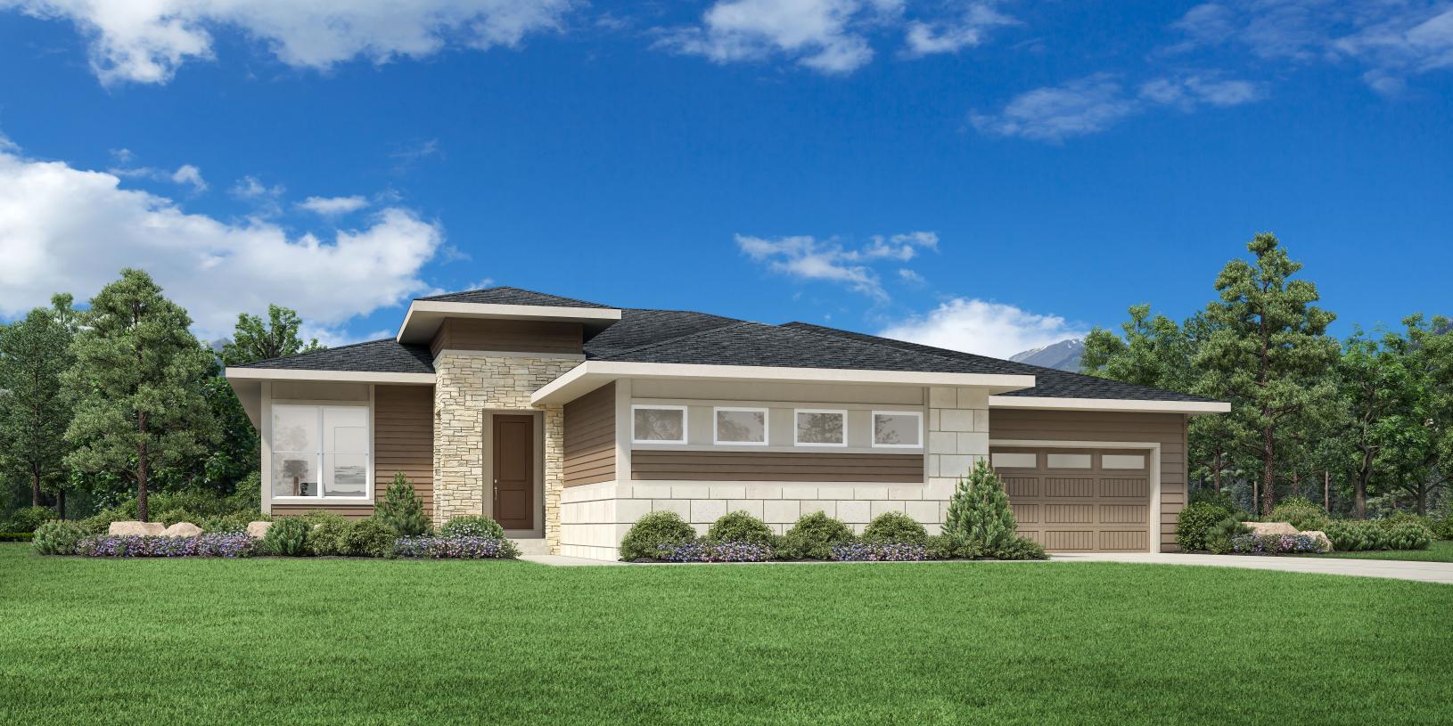 Elevation Image:Modern Ranch