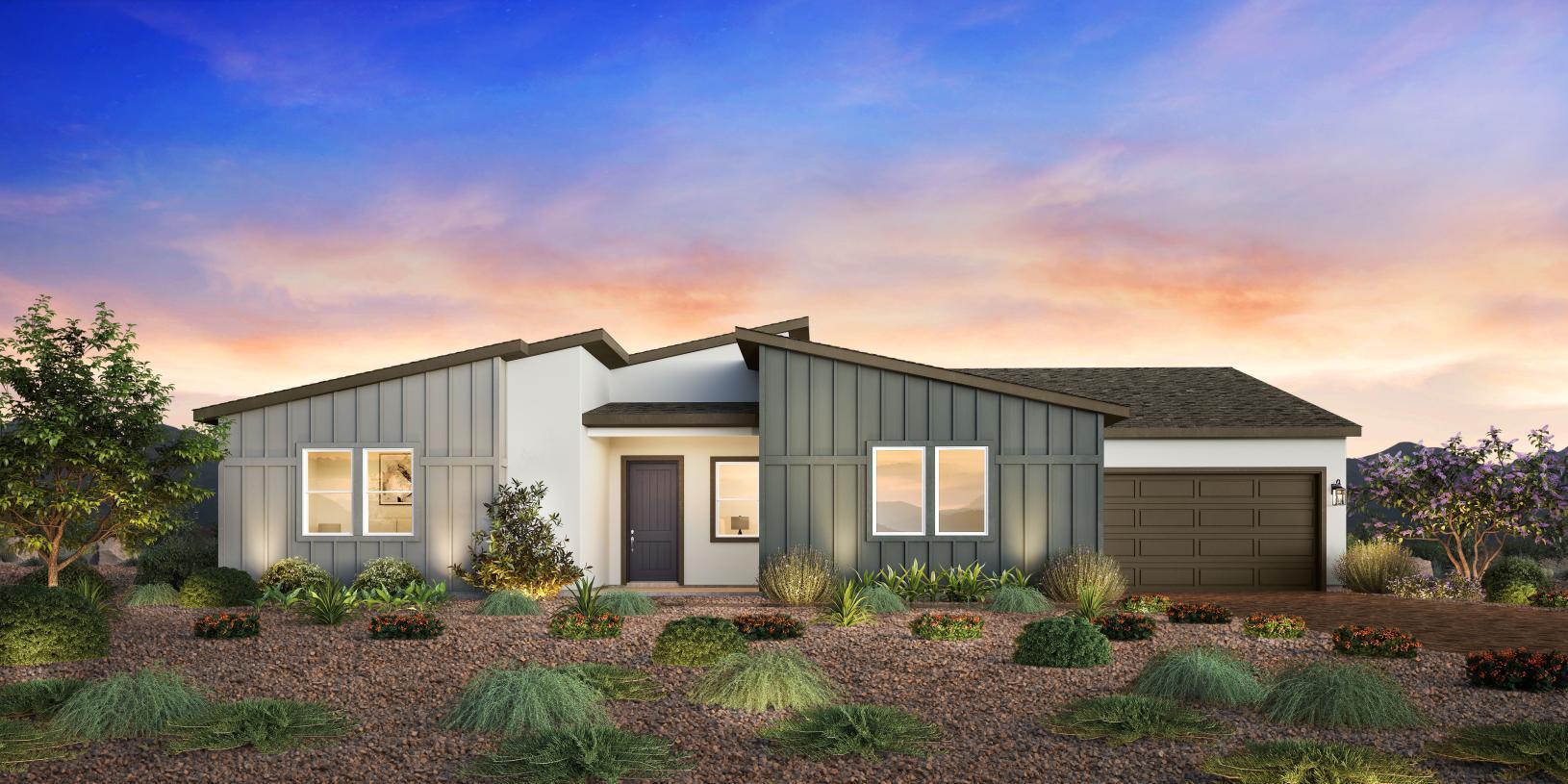 Elevation Image:Modern Ranch