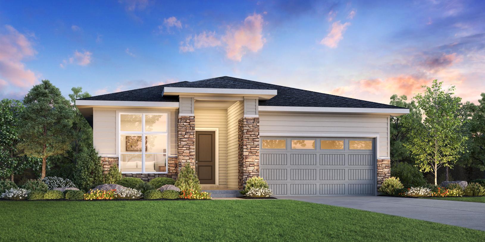 Elevation Image:Modern Ranch