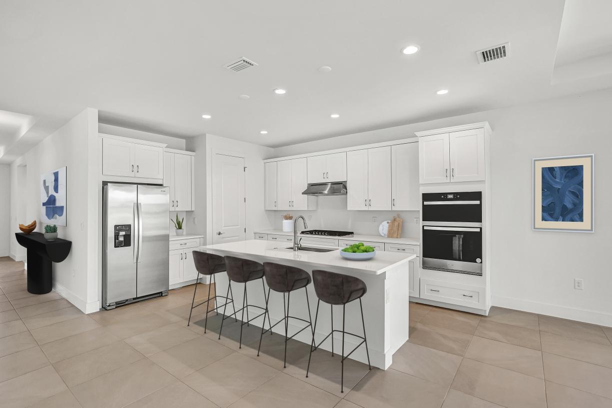 Elevation Image:Gourmet kitchens with ample counter and cabinet space