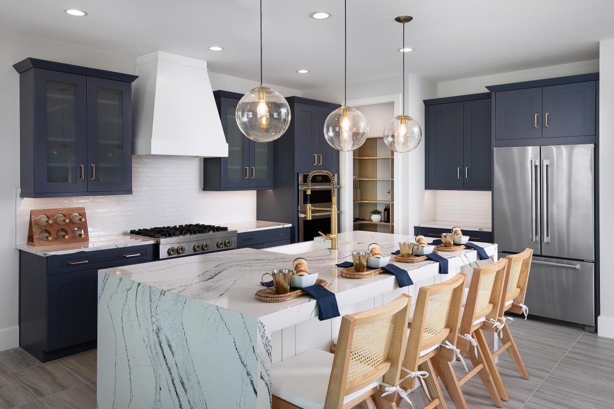 Elevation Image:Gourmet kitchen with large center island