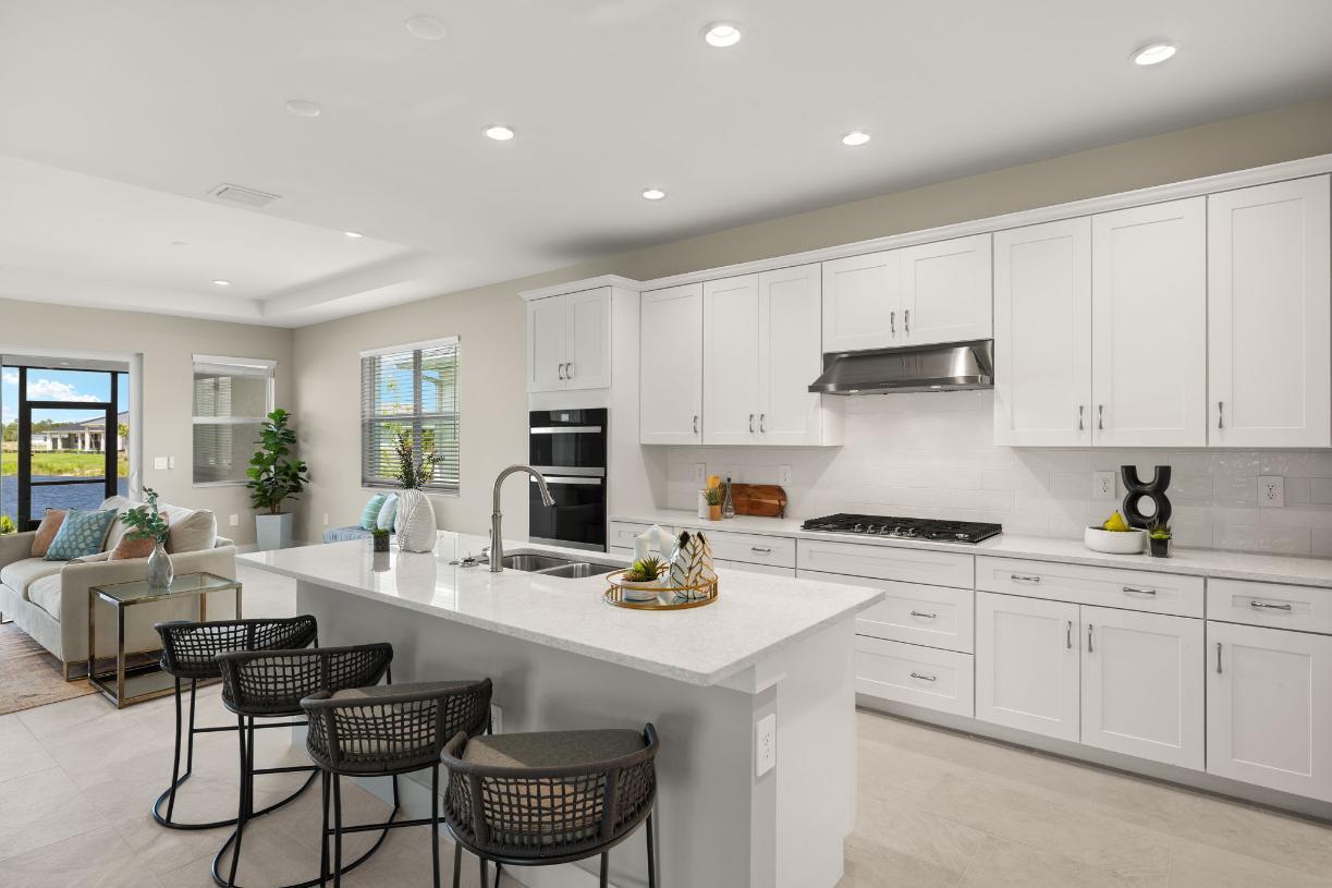 Elevation Image:Gourmet kitchen with large center island