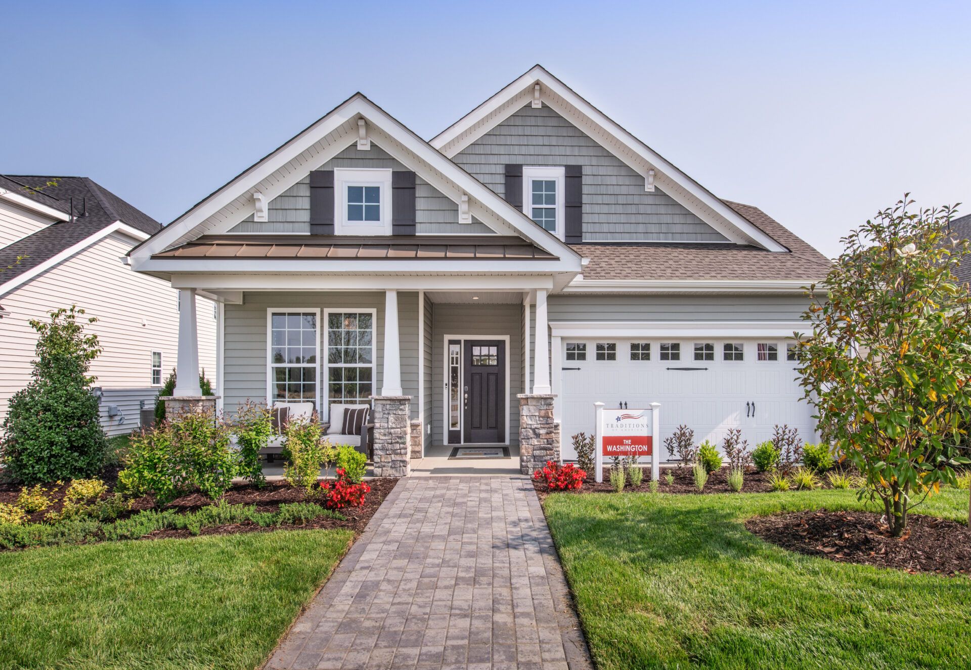 Traditions of America:The Washington Model Front Elevation