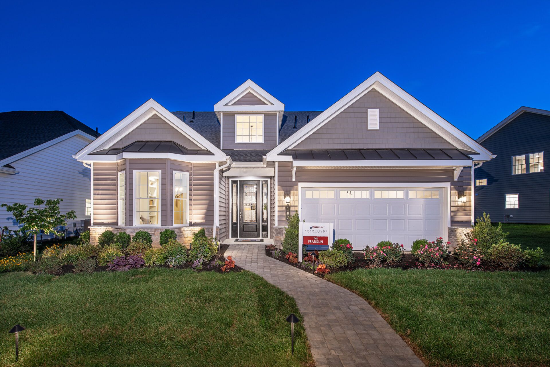 Traditions of America:The Franklin Model Front Elevation