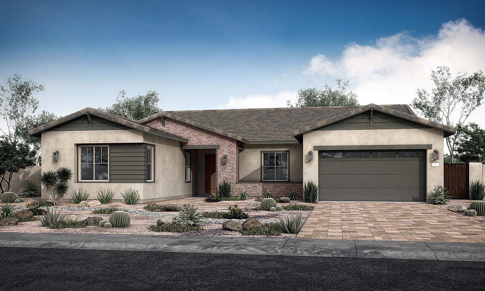 Magnolia Plan 60-2:Move-In Ready Home | Ranch Elevation A Rendering