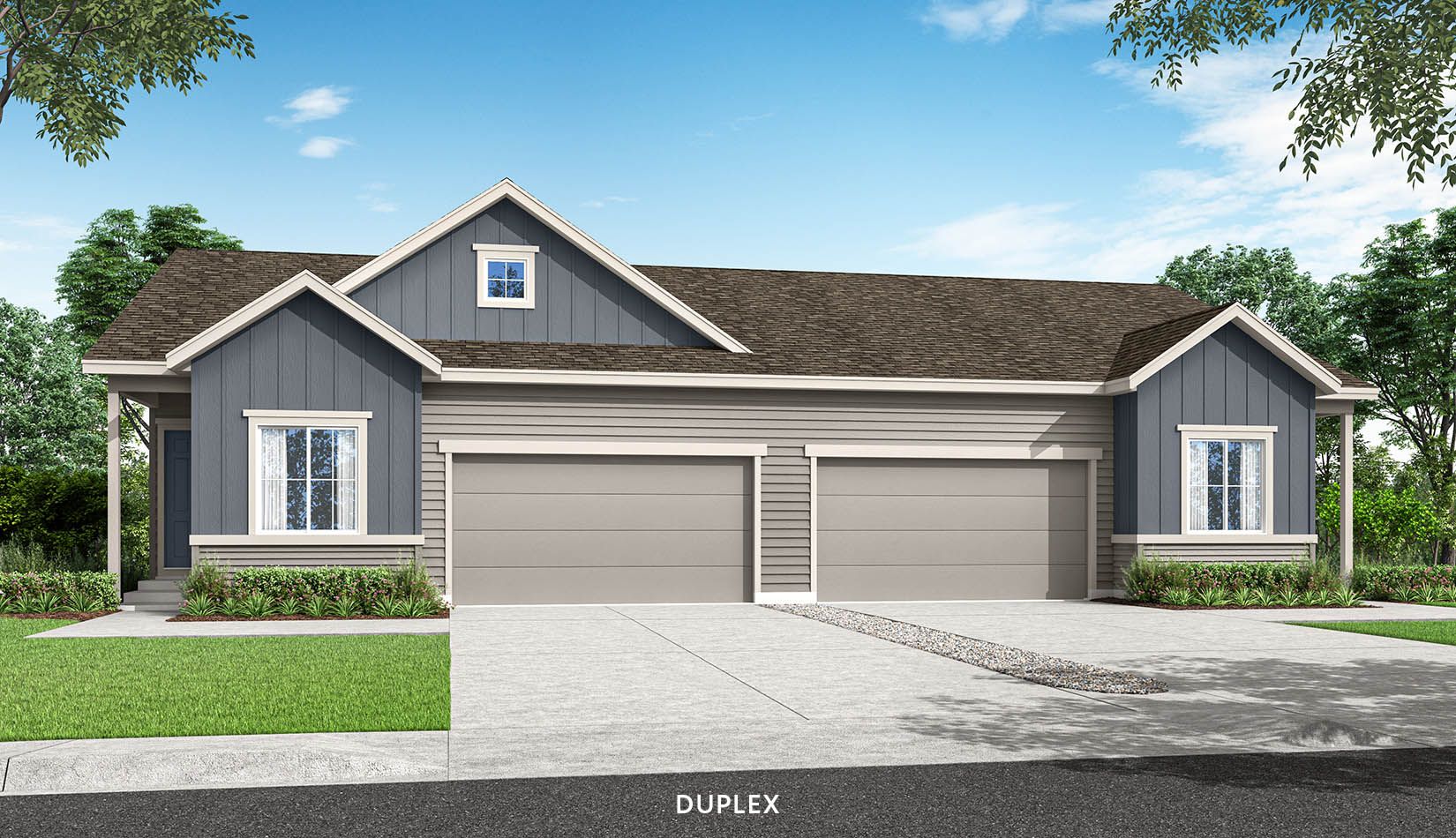 Westside Crossing Plan 3405 A and B:Farmhouse Exterior - Color Scheme 3